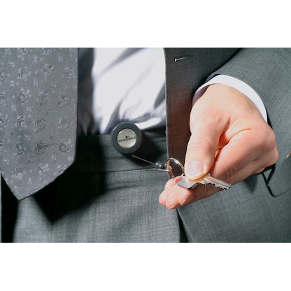 Artikelbild 4 für DURABLE Ausweishalter Jojo 822258, Schlüsselring, anthrazit, 10 St., Artikelnummer 339242