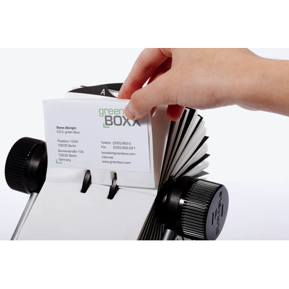 Artikelbild 5 für DURABLE Visitenkarten-Rollkartei Visifix schwarz, für 560 Visitenkarten, Artikelnummer 134486