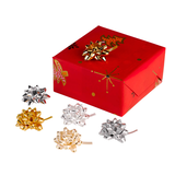 Artikelbild 1 für PRÄSENT Geschenk-Schleifen matt/glänzend silber/gold 5,0 mm x 0,95 m, Artikelnummer 558742