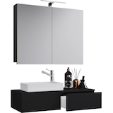Artikelbild 1 für VCM my bath Badmöbel-Set 3-teilig Gudas 914836 schwarz 85,0 x 35,0 x 14,0 cm, Artikelnummer 389157