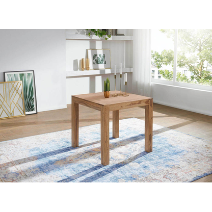 Artikelbild 4 für WOHNLING Esstisch akazie quadratisch, 4-Fuß-Gestell akazie, 80,0 x 80,0 x 76,0 cm, Artikelnummer 904783