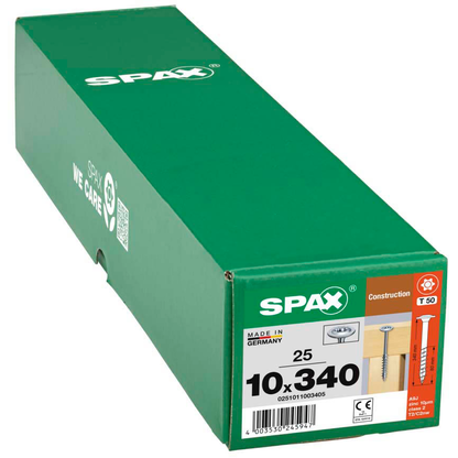 Artikelbild 2 für SPAX® Holzbauschrauben T40 Tellerkopf WIROX 0251011003405 10 mm x 340 mm, 25 St., Artikelnummer 397437