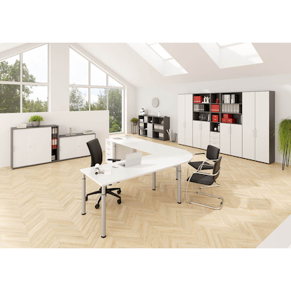 Artikelbild 7 für HAMMERBACHER Aktenregal Mirakel grafit 80,0 x 40,0 x 110,0 cm, 1 St., Artikelnummer 100093