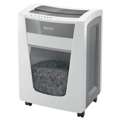 Artikelbild 2 für LEITZ IQ Office Pro Aktenvernichter mit Partikelschnitt P-6, 1 x 5 mm, bis 5 Blatt, weiß, Artikelnummer 634713