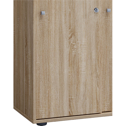 Artikelbild 5 für VCM my office Schiebetürenschrank XXL Lona, 914375 eiche 3 Fachböden 70,0 x 37,0 x 183,0 cm, Artikelnummer 973216