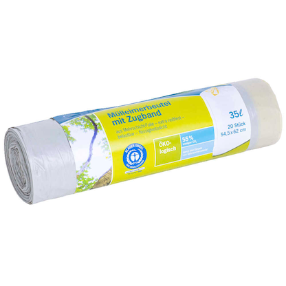 Artikelbild 4 für Secolan® Müllbeutel 35,0 l weiß 28,0 µm, 20 St., Artikelnummer 793224