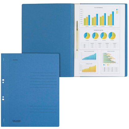 Artikelbild für FALKEN Ösenhefter Karton blau DIN A4, 50 St., Artikelnummer 950016