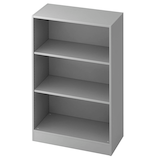 Artikelbild 1 für HAMMERBACHER Aktenregal Akandia lichtgrau 80,0 x 40,0 x 127,0 cm, 1 St., Artikelnummer 671867