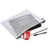 Artikelbild 1 für FolderSys Reißverschlussbeutel DIN B4 transparent/grün 0,15 mm, 1 St., Artikelnummer 641852