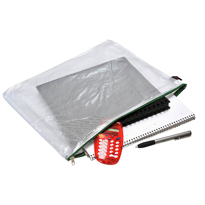 Artikelbild für FolderSys Reißverschlussbeutel DIN B4 transparent/grün 0,15 mm, 1 St., Artikelnummer 641852