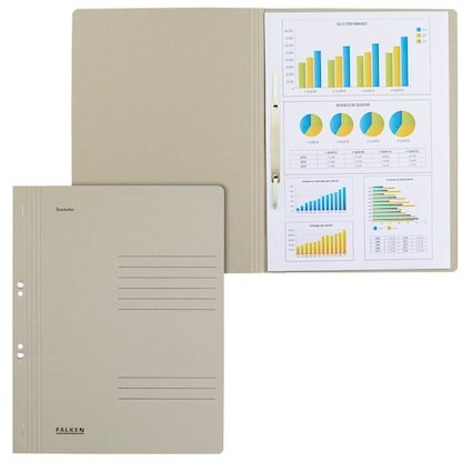 Artikelbild für FALKEN Ösenhefter Karton grau DIN A4, 50 St., Artikelnummer 950035