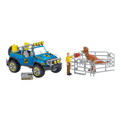 Artikelbild 2 für Schleich® Dinosaurs 41464 Geländewagen mit Dino-Außenposten Spielfiguren-Set, Artikelnummer 346381