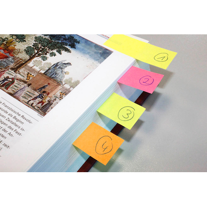 Artikelbild 3 für inFO Brillantmix Haftmarker farbsortiert 5x 100 Streifen, Artikelnummer 438818