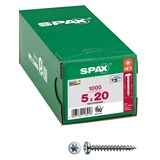 Artikelbild 1 für SPAX® Universalschrauben T20 Halbrundkopf WIROX 0201010500205 5 mm x 20 mm, 1.000 St., Artikelnummer 395877
