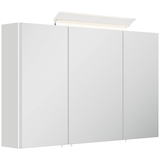 Artikelbild 1 für POSSEIK Spiegel mit Beleuchtung 120 weiß glanz 120,0 x 17,0 x 62,0 cm, Artikelnummer 667778