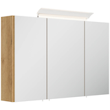 Artikelbild 1 für POSSEIK Spiegel mit Beleuchtung 120 eiche gold 120,0 x 17,0 x 62,0 cm, Artikelnummer 668299