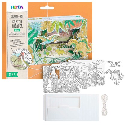 Artikelbild für HEYDA Bastelset Karton-Theater Dino mehrfarbig, Artikelnummer 779346