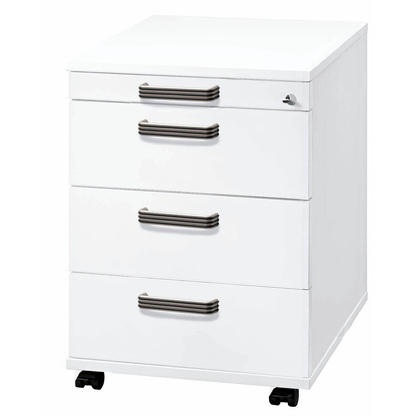 Artikelbild für HAMMERBACHER Solid AC30 Rollcontainer weiß 4 Auszüge 42,8 x 58,0 x 59,0 cm, Artikelnummer 865321