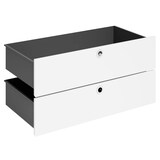 Artikelbild 1 für viasit System4 Schubladen weiß 75,0 x 37,5 x 37,5 cm, Artikelnummer 214866