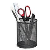 Artikelbild 1 für Zeller Stiftehalter Meshline anthrazit Metall, lackiert 11,0 x 11,0 x 13,6 cm, Artikelnummer 811018