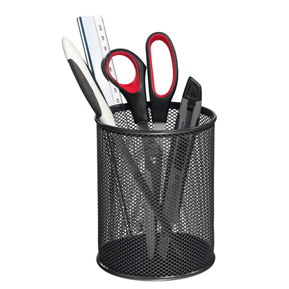 Artikelbild für Zeller Stiftehalter Meshline anthrazit Metall, lackiert 11,0 x 11,0 x 13,6 cm, Artikelnummer 811018