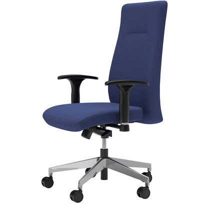 Artikelbild 3 für Nowy Styl Bürostuhl Nero Lux Stoff blau, Gestell alu, Artikelnummer 728242