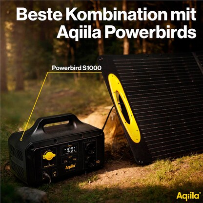 Artikelbild 5 für Aqiila® Sunbird P200 Lade-Solarpanel schwarz, Kabellänge: 3,0 m, 200 W, Artikelnummer 533939
