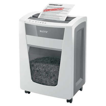 Artikelbild für LEITZ IQ Office Pro Aktenvernichter mit Partikelschnitt P-5, 2 x 5 mm, bis 7 Blatt, weiß, Artikelnummer 634562