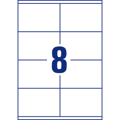 Artikelbild 5 für AVERY Zweckform Etiketten 3426 weiß 105,0 x 70,0 mm, 100 Blatt, Artikelnummer 636571