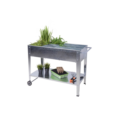 Artikelbild für Garden Pleasure Hochbeet MARIEGOLD Metall silber rechteckig 52,0 x 81,0 cm, 1 St., Artikelnummer 315209