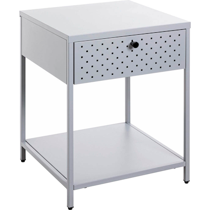 Artikelbild für HAKU Möbel Konsole Nachttisch rechteckig Metall grau 40,0 x 40,0 x 53,0 cm, 1 St., Artikelnummer 339998