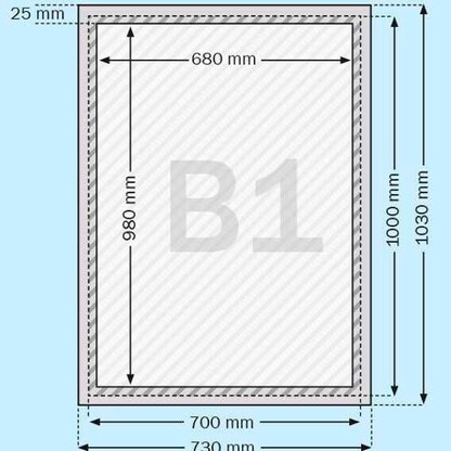 Artikelbild 2 für SPRINTIS Klapprahmen silber 70,0 x 100,0 cm, 1 St., Artikelnummer 729958