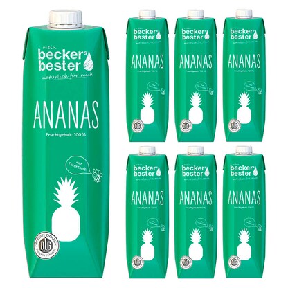 Artikelbild für beckers bester ANANAS Direktsaft 6x 1,0 l, Artikelnummer 652929