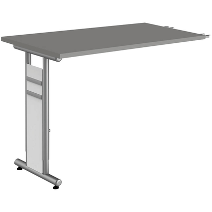 Artikelbild für Kerkmann Anbautisch höhenverstellbar Priola grafit, silber rechteckig 100,0 x 60,0 x 68,0 - 82,0 cm, Artikelnummer 449619