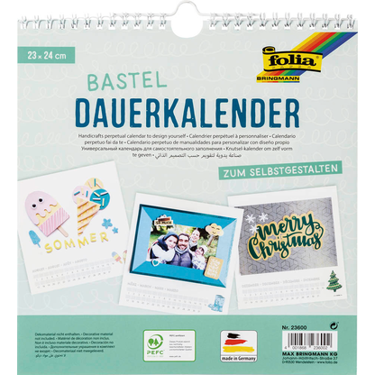 Artikelbild für folia Kalender zum Selbstgestalten 23,0 x 24,0 cm jahresunabhängig, 1 St., Artikelnummer 273117