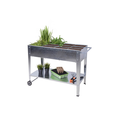 Artikelbild 5 für Garden Pleasure Hochbeet MARIEGOLD Metall silber rechteckig 52,0 x 81,0 cm, 1 St., Artikelnummer 315209