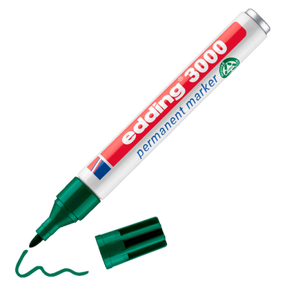 Artikelbild 2 für edding 3000 Permanentmarker farbsortiert 1,5 - 3,0 mm, 4 St., Artikelnummer 580410