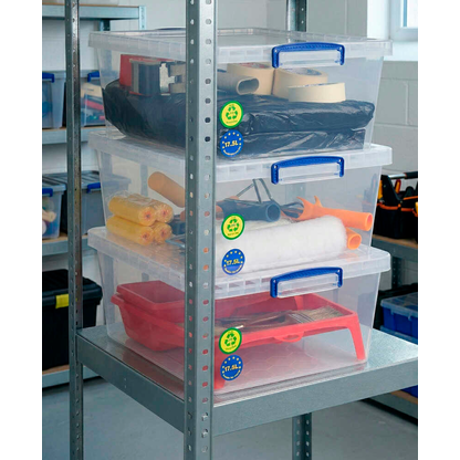 Artikelbild 6 für Really Useful Box Aufbewahrungsboxen 3x 17,5 l transparent 38,3 x 46,0 x 19,5 cm, 3 St., Artikelnummer 751956