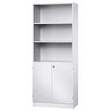 Artikelbild 1 für HAMMERBACHER Regalschrank Haziender, V6770/W/W/SG weiß 80,0 x 42,0 x 200,4 cm, 1 St., Artikelnummer 792598