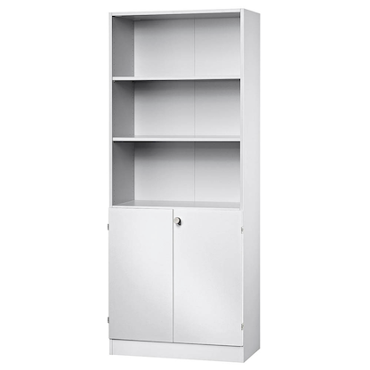 Artikelbild für HAMMERBACHER Regalschrank Haziender, V6770/W/W/SG weiß 80,0 x 42,0 x 200,4 cm, 1 St., Artikelnummer 792598