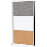 Artikelbild 1 für MAUL Akustik-Trennwand MAULconnecto 9651095, braun, dunkelgrau, weiß 100,0 x 182,0 cm, 1 St., Artikelnummer 156863