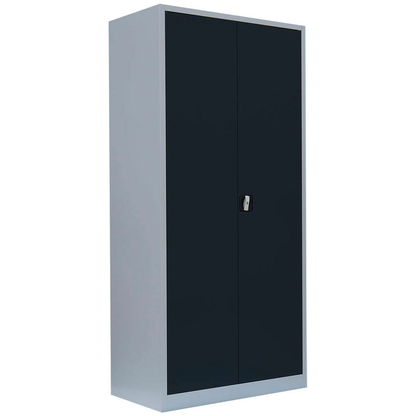 Artikelbild für LÜLLMANN Stahlschrank 530368 anthrazit, lichtgrau 4 Fachböden 92,5 x 60,0 x 195,0 cm, aufgebaut, 1 St., Artikelnummer 182921