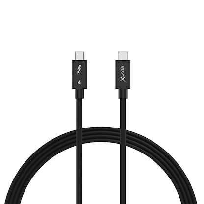Artikelbild für XLAYER Thunderbolt 4 Kabel USB-C 1,0 m schwarz, 1 St., Artikelnummer 256196