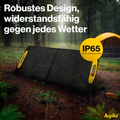 Artikelbild 8 für Aqiila® Sunbird P100 Lade-Solarpanel schwarz, Kabellänge: 3,0 m, 100 W, Artikelnummer 533949