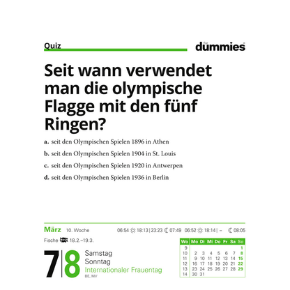 Artikelbild 6 für Harenberg Abreißkalender Die Welt erklärt für Dummies 2026, 1 St., Artikelnummer 551216