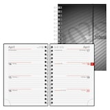 Artikelbild 1 für rido idé Taschenkalender mit Spirale 2026 anthrazit, 1 St., Artikelnummer 594766
