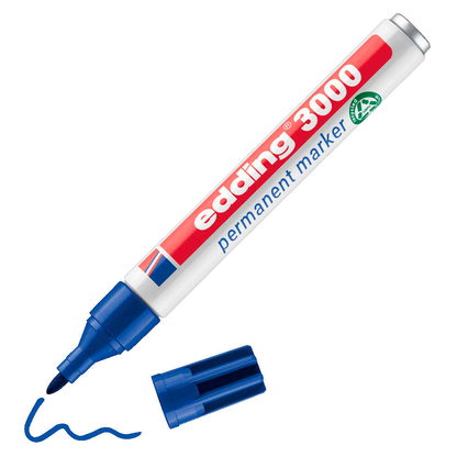 Artikelbild 11 für edding 3000 Permanentmarker farbsortiert 1,5 - 3,0 mm, 4 St., Artikelnummer 580410