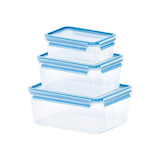 Artikelbild 1 für emsa Frischhaltedosen-Set CLIP & CLOSE transparent 1,0/2,3/3,7 l, 1 Set, Artikelnummer 958033