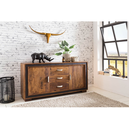 Artikelbild 4 für WOHNLING Sideboard, WL5.193 sheesham 160,0 x 44,0 x 80,0 cm, 1 St., Artikelnummer 540593
