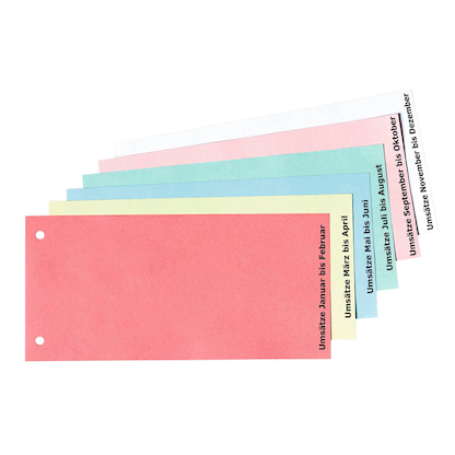 Artikelbild 2 für dots Trennstreifen gelb, 190 g/qm Karton 24,0 x 10,5 cm, 100 St., Artikelnummer 432570